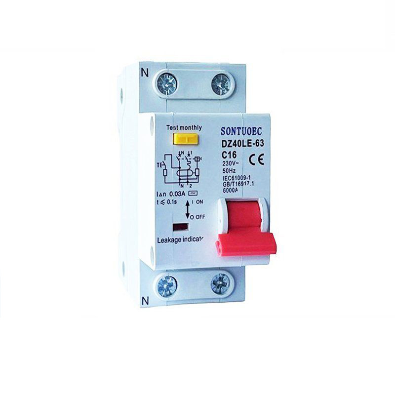 2P 1P+N Residual circuit breaker na may labis na proteksyon