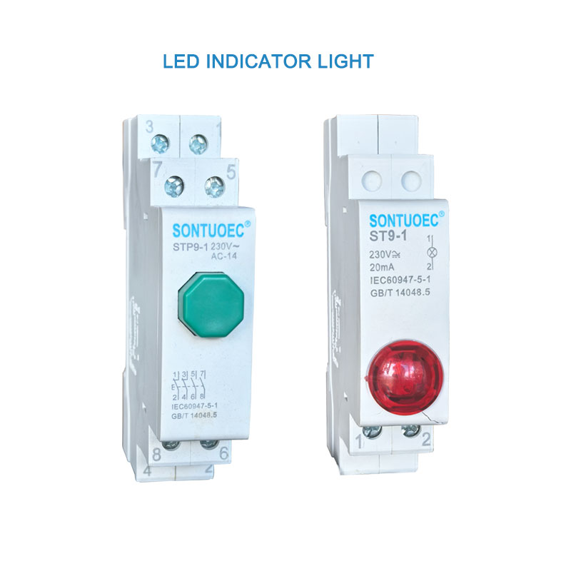 DIN Rail Mount Indication Light LED Signal Lamp