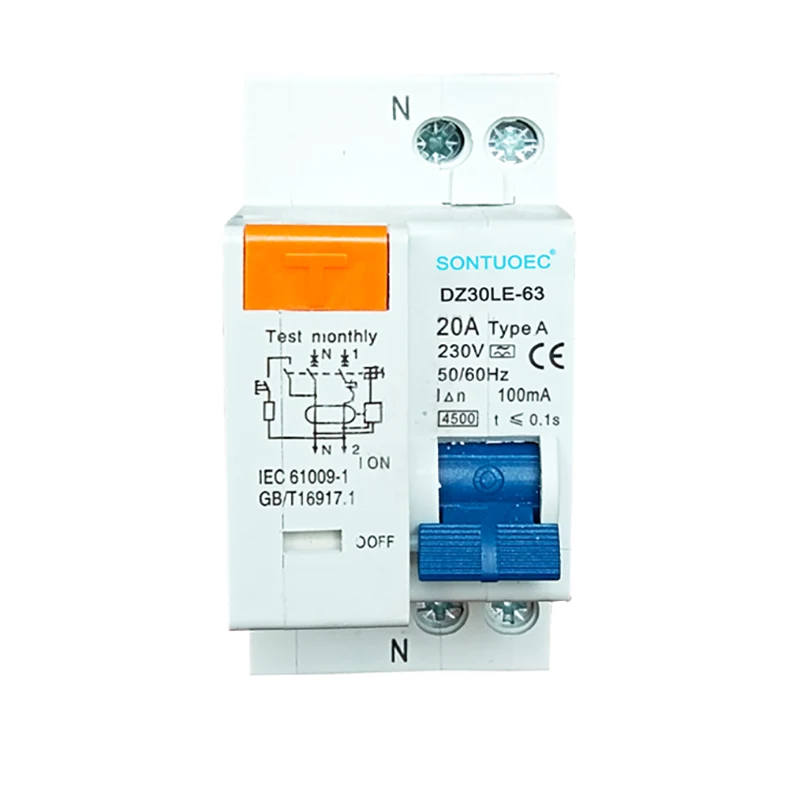 1p+n electronic type RCBO