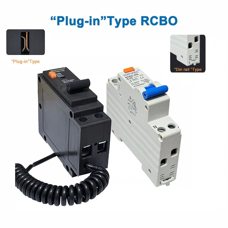I -plug ang uri ng RCBO 1P+N.