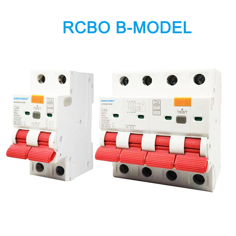 RCBO B Model 2P 4P Residual Kasalukuyang Circuit Breaker